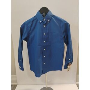 Chaps Boys Dress Shirt Button Down Sz 8 NWT‎